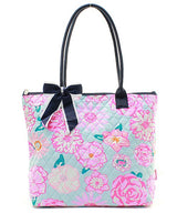 16" Quilted Tote Bag Handbag Purse - Gifts Happen Here