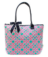 16" Quilted Tote Bag Handbag Purse - Gifts Happen Here