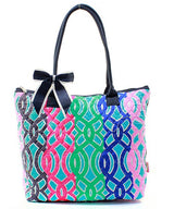 16" Quilted Tote Bag Handbag Purse - Gifts Happen Here