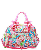 18" Quilted Duffle Tote Bag Kids Girls - Gifts Happen Here