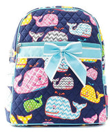 15" Quilted Backpack Bookbag Kids School Tote - Gifts Happen Here