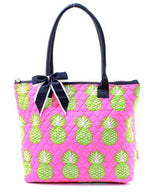 16" Quilted Tote Bag Handbag Purse